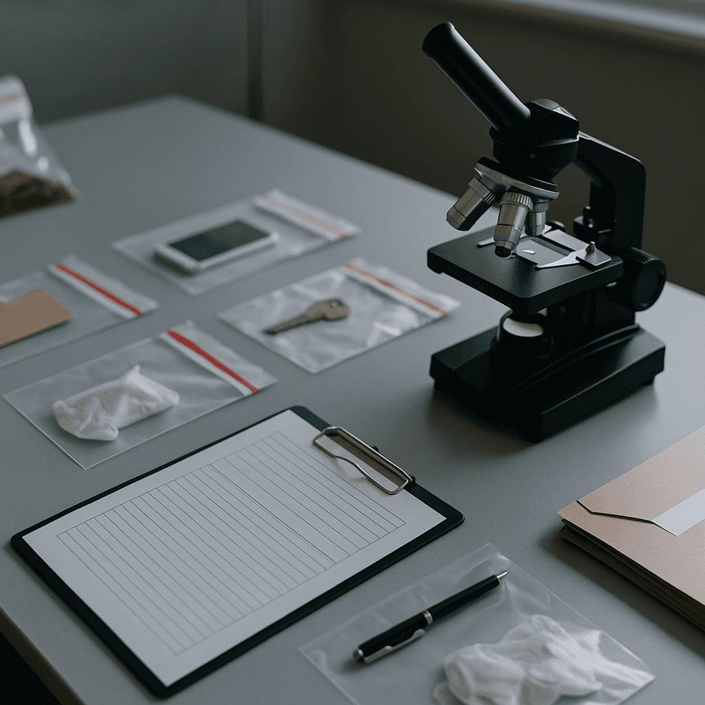 Scientific evidence on lab table symbolizing expert witness role in personal injury litigation